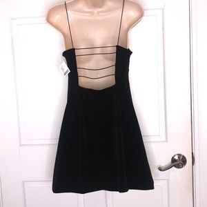 UO silence + noise black strappy back dress NWT